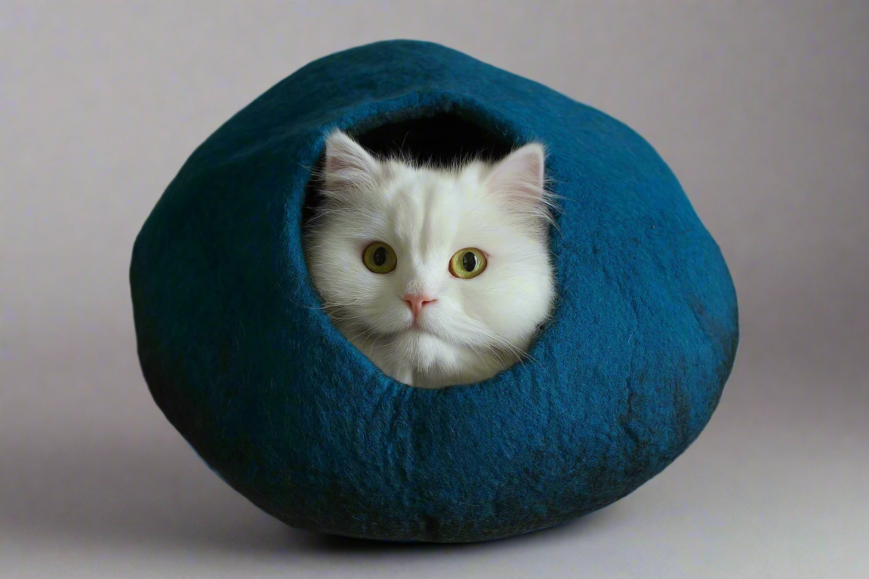 Cozy Felt Cat Cave