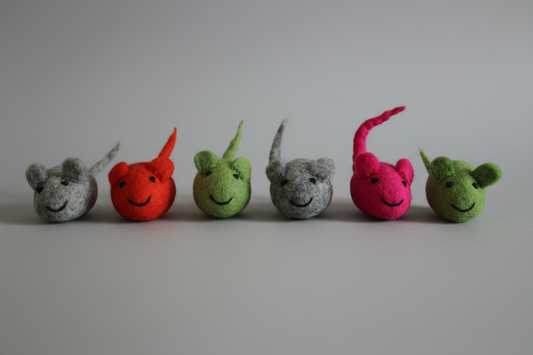 Natural Felt Cat Toy-Mouse