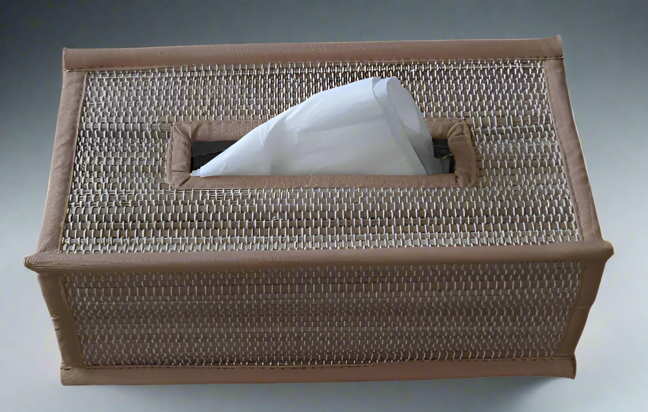 Fabric-Trim Tissue Box Cover