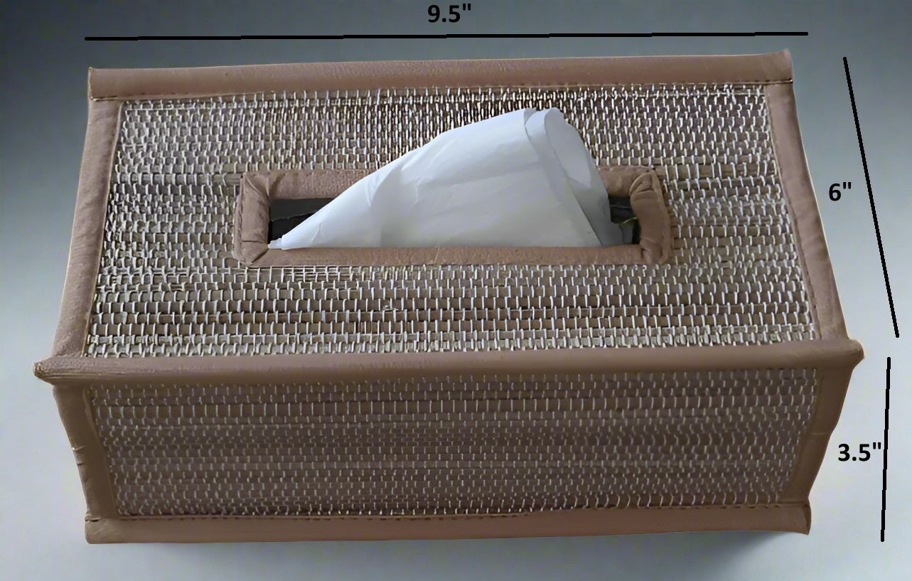 Fabric-Trim Tissue Box Cover