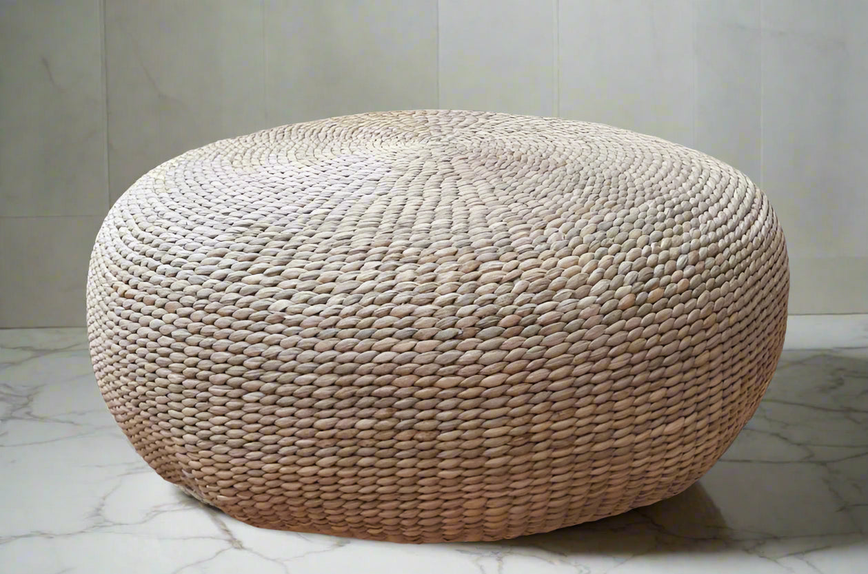 Rustic Pouf Ottoman